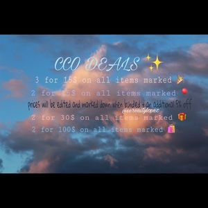 ✨ HUGE CCO SALE ✨